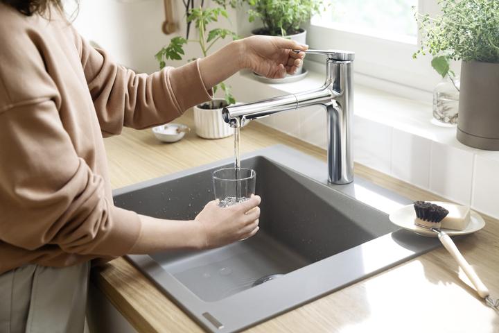 Image du produit hansgrohe HG Mitigeur monocommandé pour évier Zesis M33 160 Douchette extractible 2 jet sBox lite chromé