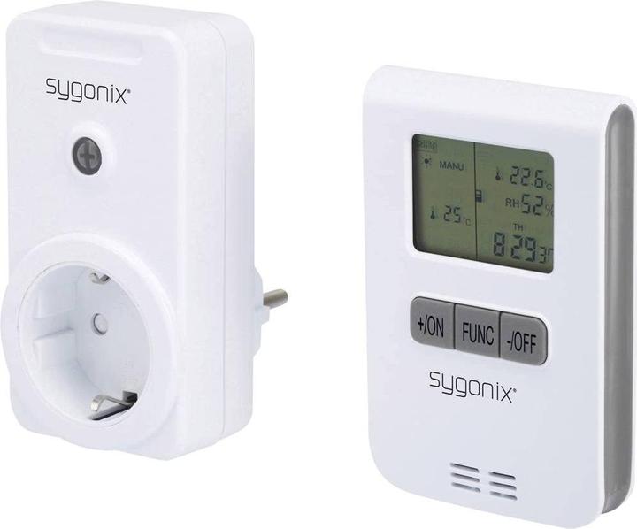Productafbeelding Sygonix RS2W Draadloze verwarmingsregelset Tussenstekker Schakelvermogen (max.) 3500 W Bereik max. (0.15 km)