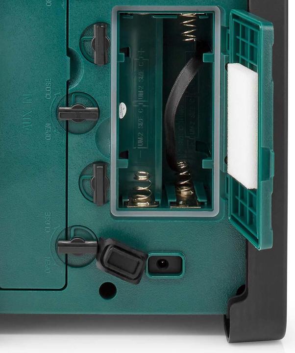 Actual product image Nedis DAB + Radio Desktop Version DAB+ / FM 2.2" Black and White Monitor Battery Operated/Mains Powered (DAB+, FM, Bluetooth)