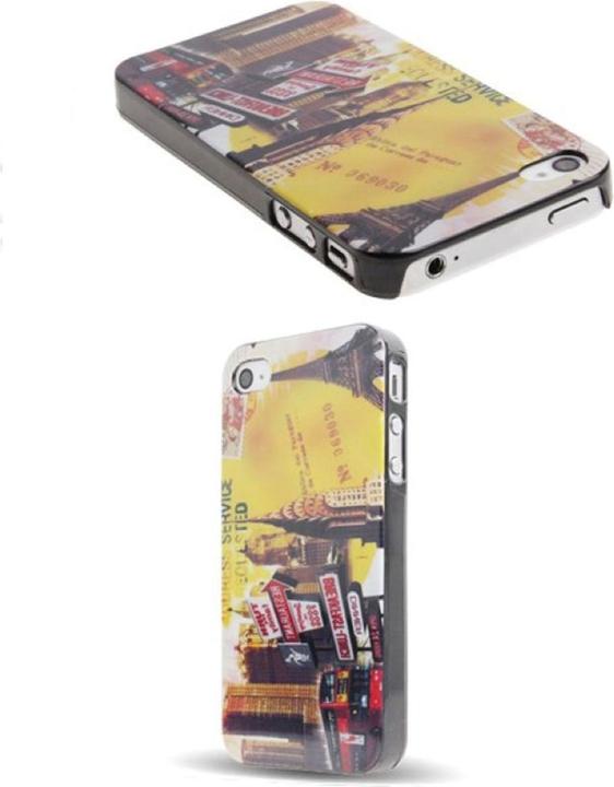 Produktbild König Design Schutzhülle Hard Case Hülle für Handy iPhone 4 & 4S Welt & Städte (Apple iPhone 4, LG G4s)
