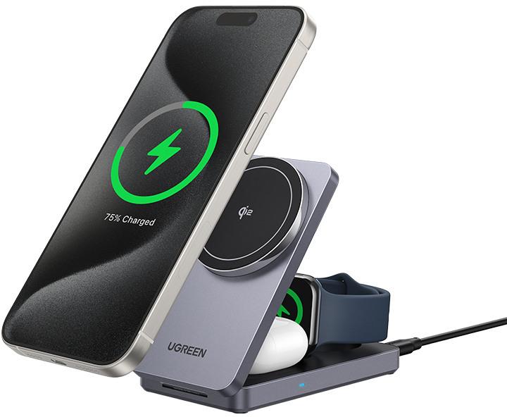 Actual product image Ugreen Wireless Charger 3in1 (15 W)