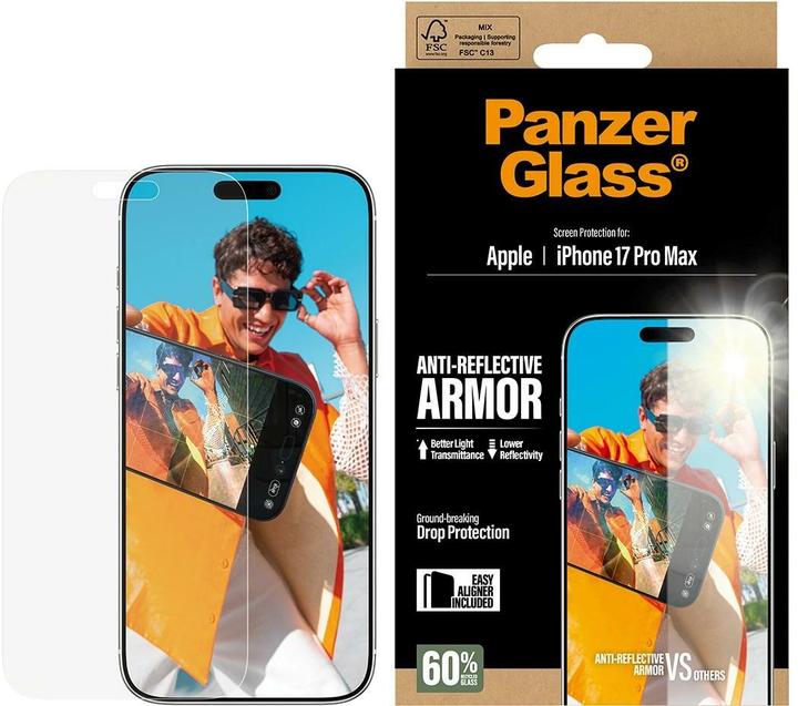 PanzerGlass Anti-Reflective Armor (1 pcs., Apple iPhone 17 Pro Max)
