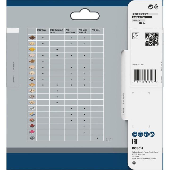 Immagine prodotto Bosch Professional Zubehör Lama per sega circolare PRO Multi Material, 130 x 2 x 20 mm