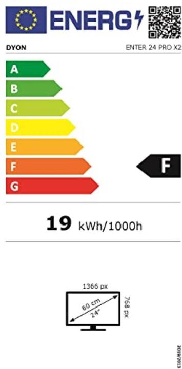 Energy Label Dyon Enter 24 Pro X2 (24", LED, HD ready)