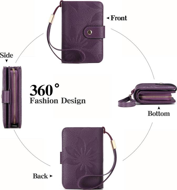 Produktbild Only-Bags.Store Portemonnaie Reissverschluss mit Münzfach & RFID-Schutz