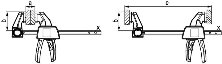 Actual product image Bessey One-hand clamp EZL 300/80 (300 mm)