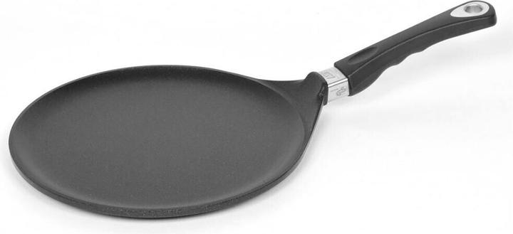 AMT 128 Pannenkoeken gegoten aluminium 28 cm, hoogte 1 cm (28 cm, Crêpe pan, Aluminium)
