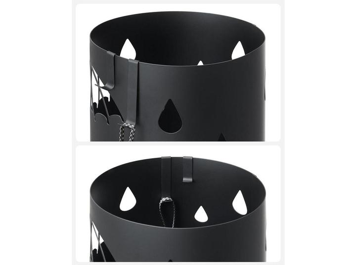 Actual product image Songmics Schirmständer Schwarz, Detailfarbe: Schwarz (19 x 19 x 44 cm)