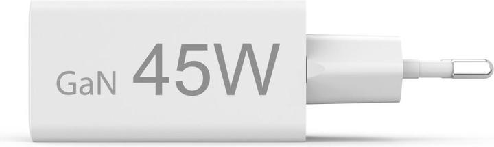 Image du produit Hama Chargeur rapide, 1x USB-C PD, 1x USB-A QC, mini-chargeur, 45 W, blanc (45 W)