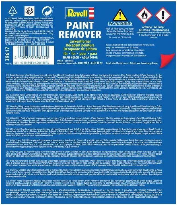 Energy Label Revell Paint Remover