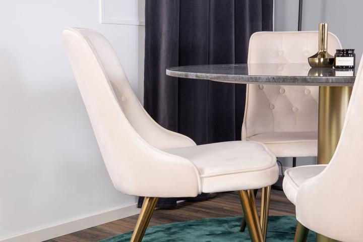Actual product image Ebuy24 Estelle 17 dining set (5-piece) (Marble)