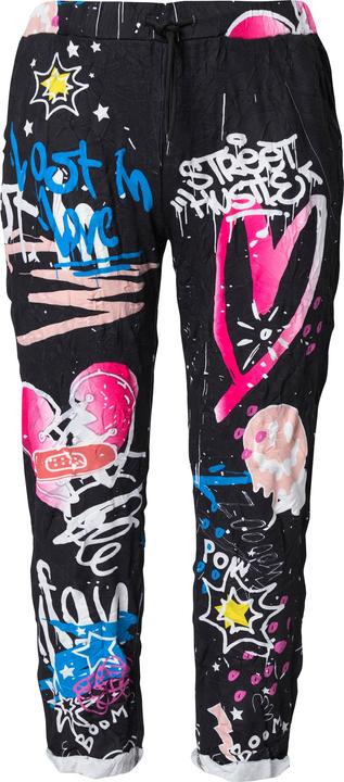 Immagine prodotto Angel of Style Hose, Joggpants, Crinkle mit Grafitti, Elastikbund (54)