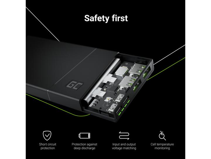 Actual product image GreenCell PBGC02S Battery Charger Lithium Polymer (LiPo) (10000 mAh, 18 W, 37 Wh)