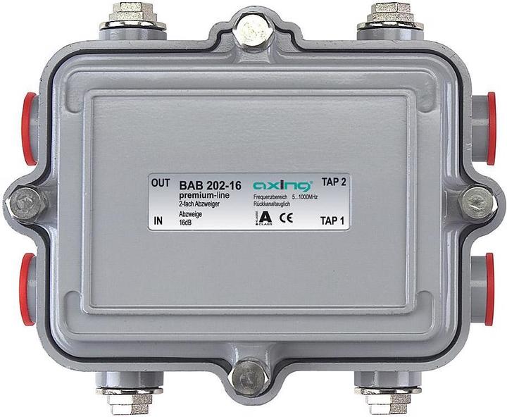 Produktbild Axing 2-fach Abzweiger BAB 202-16 16 dB, 51006 MHz, OD (Verteiler und Abzweiger)
