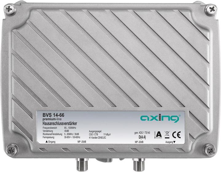 Actual product image Axing Amplifier BVS 14-66 40 dB, 100 dBaeV CSO/CTB 1006 MHz