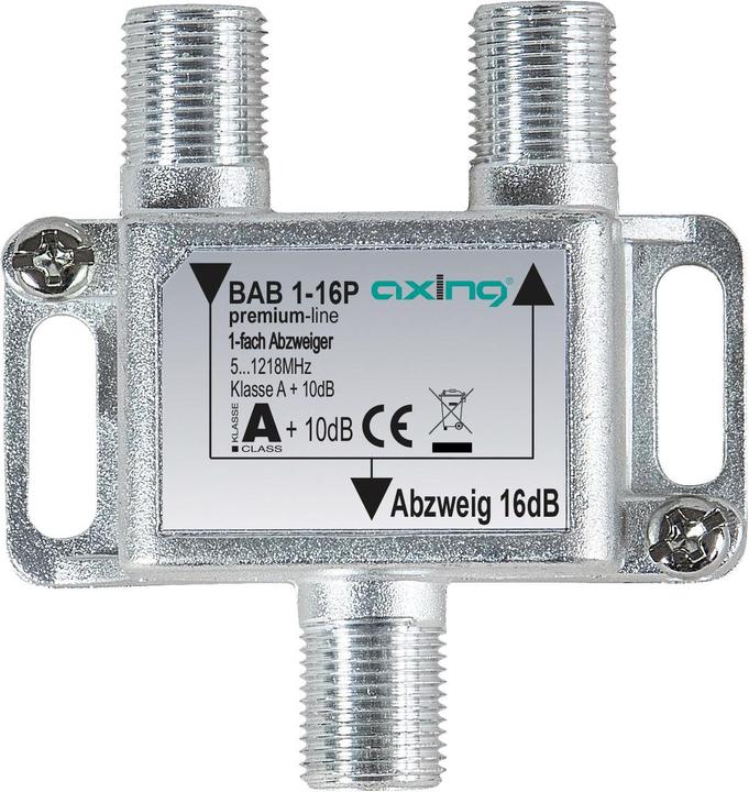 Produktbild Axing 1-fach Abzweiger BAB 1-16P 16 dB, 51218 MHz