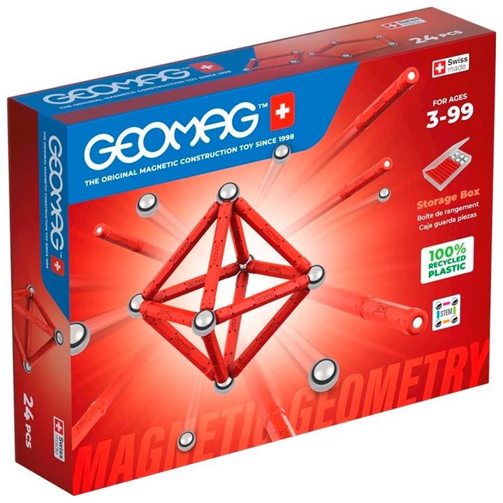 Produktbild Geomag Μαγνητικό Παιχνίδι Κατασκευών Classic Magnetic Geometry 24τμχ PF.510.281.00
