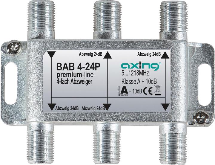 Produktbild Axing 4-fach Abzweiger BAB 4-24P 24 dB, 51218 MHz