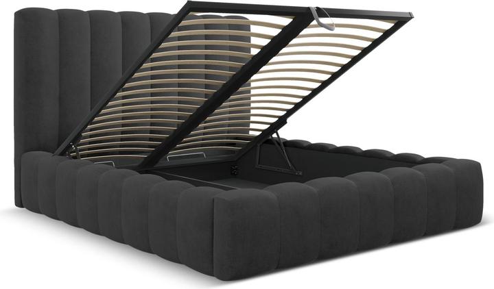 Actual product image Micadoni Storage Bed With Headboard, "Kelp", 230x185x125Made in Europe (160 x 200 cm)
