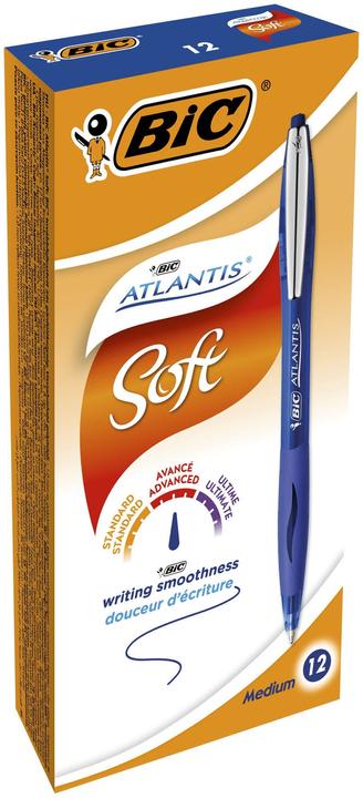 Produktbild Bic Kugelschreiber ATLANTIS Soft 0.4 mm Schreibfarbe (12x)