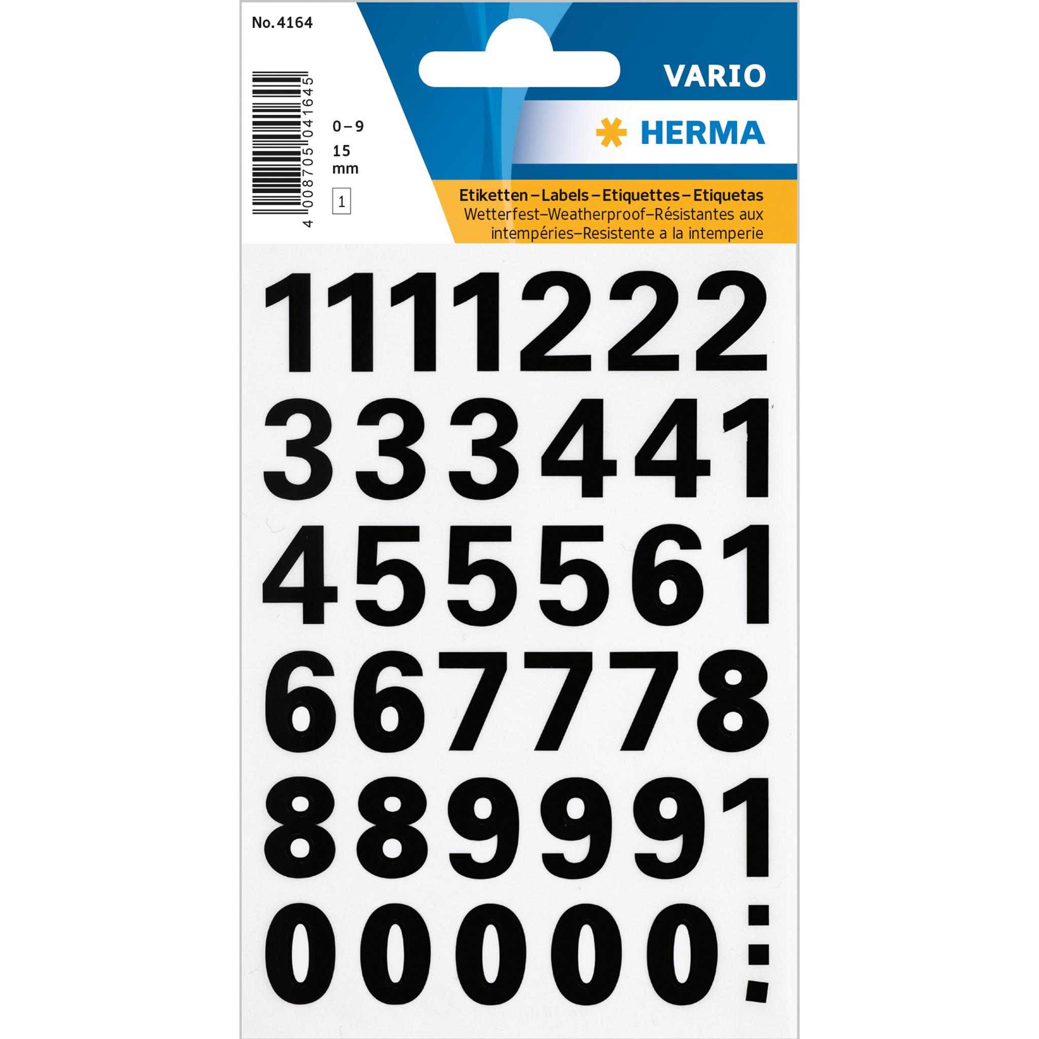 Herma, Etiketten, Vario Buchstaben und Zahlen