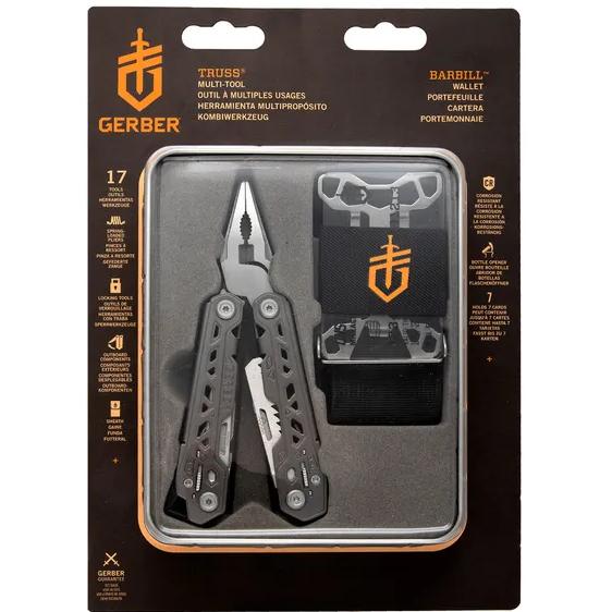 Thumbnail - Gerber Gear, Multi-Tool, Rinkinys Gerber Truss & Wallet Gift tin 4L