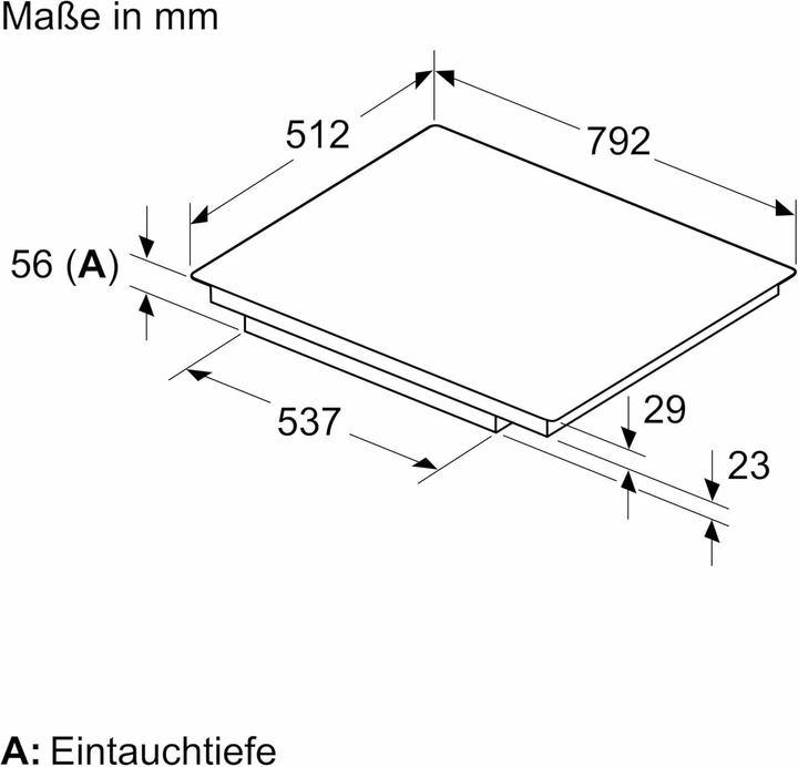 Produktbild Neff N 90, Induktionskochfeld, 80 cm, Schwarz, flächenbündig (integriert), T58PTF1L0 (79.20 cm, Induktionskochfeld)