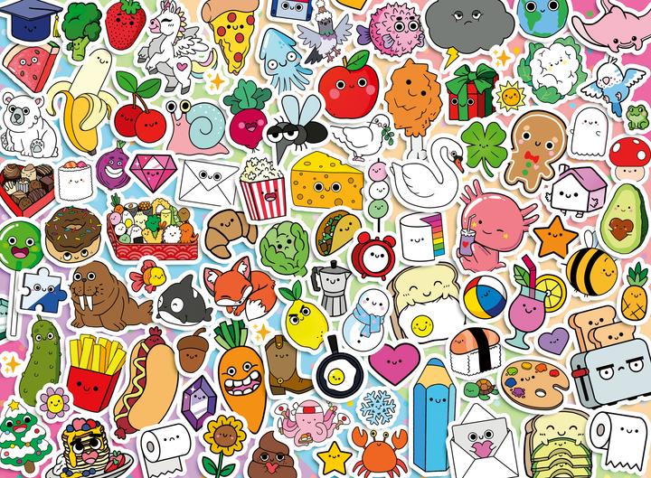 Image du produit Ravensburger Stickers kawaii (500 pièces)