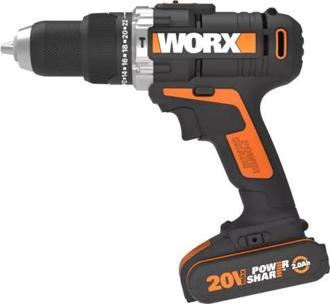 Produktbild Worx Schlagbohrschrauber Set 20V WX372 (Akkubetrieb)