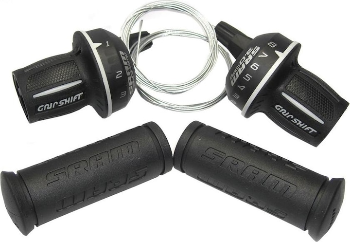 Sram Paire de Commandes de Vitesses 3.0 MICRO 3x8V Grip Shift Poi