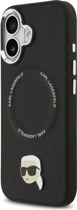 Actual product image Karl Lagerfeld - Leather MagSafe - iPhone 17 - Black (Apple iPhone 17)