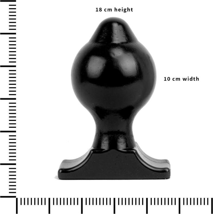 Actual product image All Black Plug 17.5 cm 10 inch