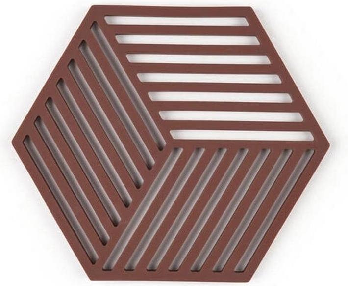 Actual product image Zone Denmark Topfuntersetzer Hexagon Burgunder (1x)