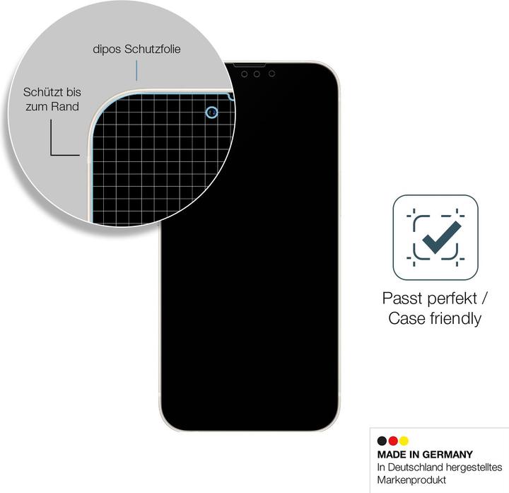 Produktbild Dipos Displayschutz Anti-Shock (1 Stück, Apple iPhone 13 mini)