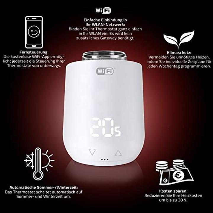 Image du produit Eurotronic 700224 Comet WiFi Kit thermostat de radiateur électronique 3 pièces