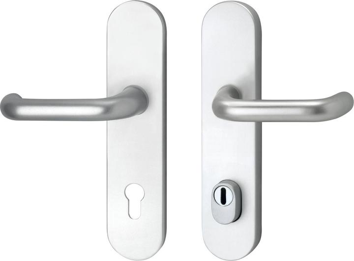 Produktbild Marchesi Türbeschlag Harmonie | Langschild PZ 88 |mit Kzs, Aluminium silber eloxiert (Türschildgarnitur)