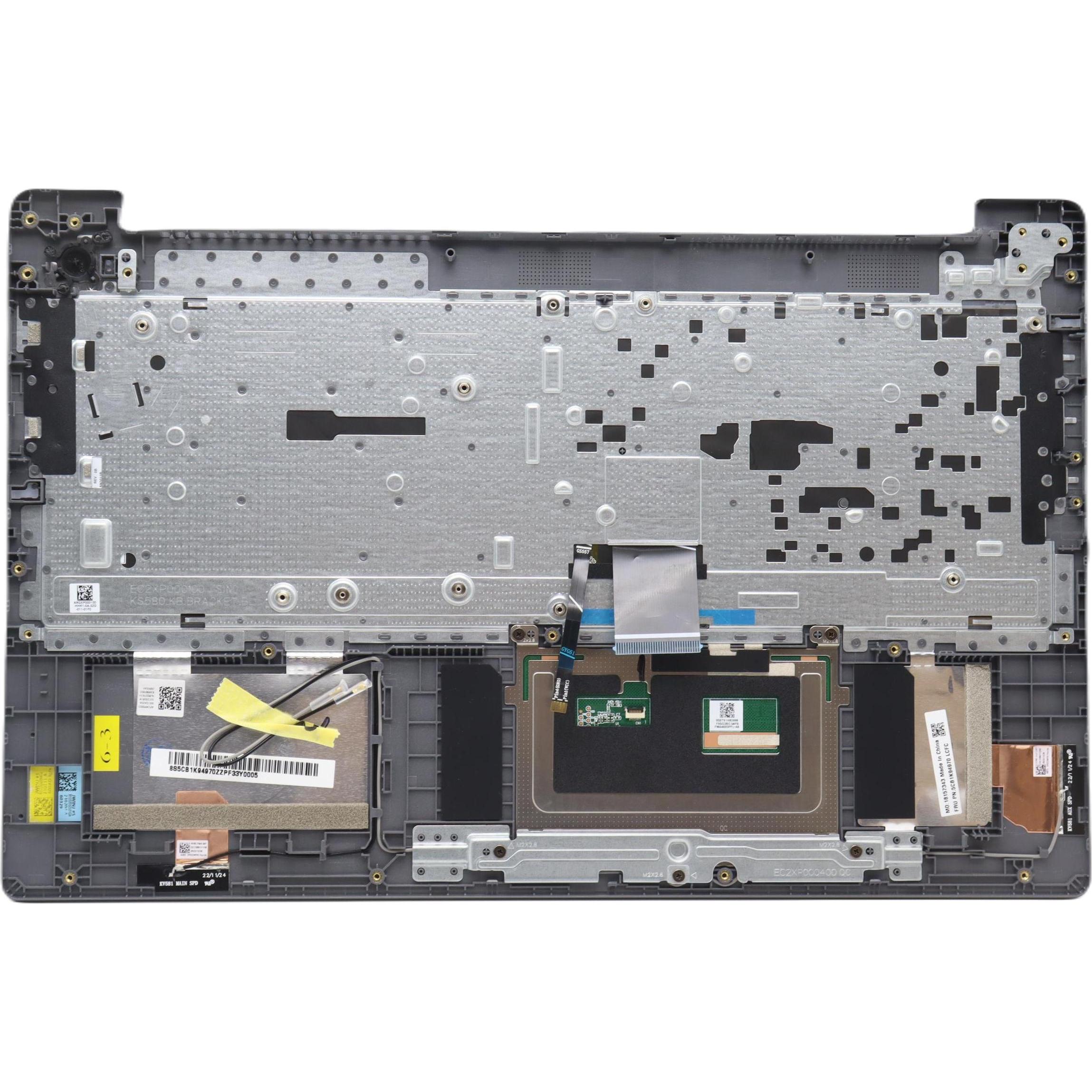 Lenovo Cover, Notebook Ersatzteile, Mehrfarbig, Grau