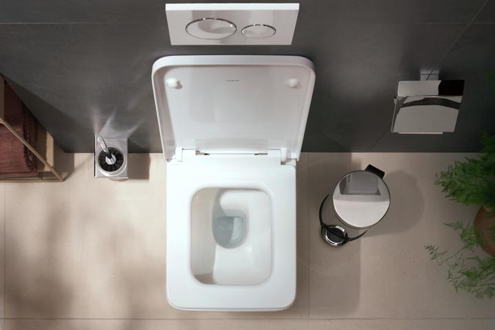 Image du produit hansgrohe EluPura Original Q WC suspendu, AquaChannel Flush, HygieneEffect, 360x540mm, EcoSmart, bla