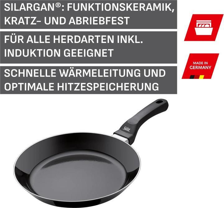 Actual product image Silit Antihaft Pfanne Bratpfanne 28cm Professionell Induktion Silargan (Frying pan, Silargan, 28 x 3.70 cm)