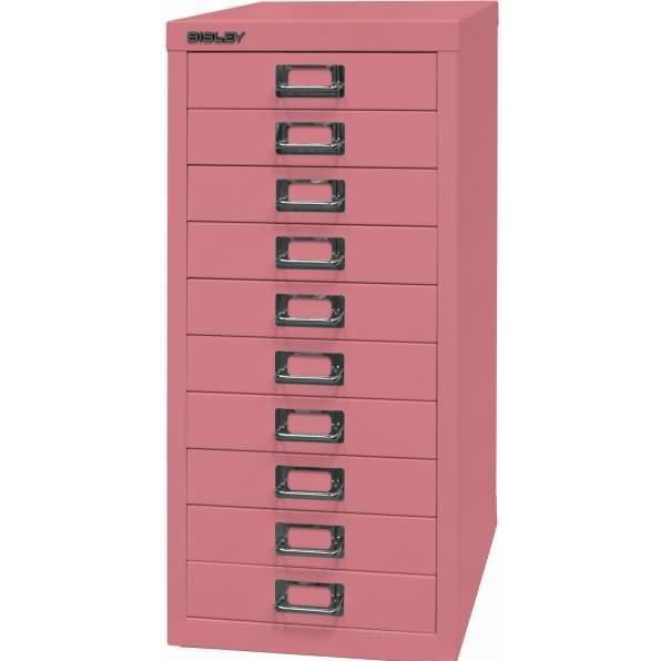 Bisley, Aktenschrank, MultiDrawer™ L2910 Schubladenschrank pink 10 Schubladen 27,8 x 38,0 x 59,0 cm