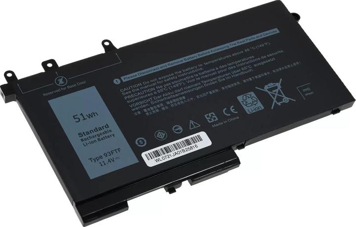 Produktbild AccuCell Standardakku passend für Laptop Dell Latitude 5480, 5490, Typ 4YFVG u.a. - 11,4V - 4500 mAh (4500 mAh)