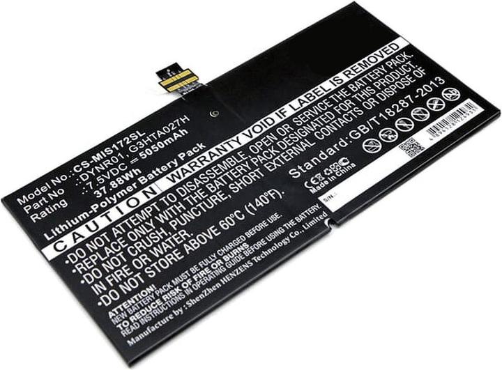 Actual product image AGI Battery compatible with Microsoft Surface Pro 4 - Battery - 5,050 mAh (5050 mAh)