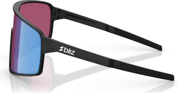 Actual product image Bliz P001S (Matt black, Nano Optics Nordic Light Begonia - Violet w Blue Multi, Rose/purple blue mirrored)