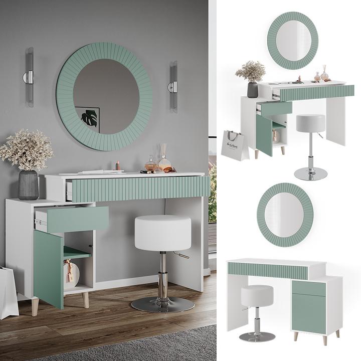 Actual product image Vicco Arles with stool (120 x 40 x 77 cm)