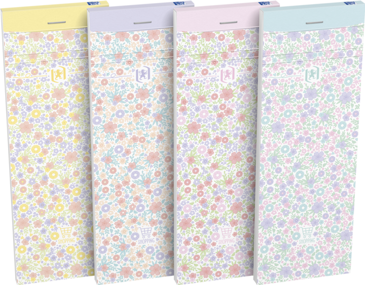Produktbild Oxford Shopping Planer ForMe 7.4x21cm 400111054 3 Designs (assortiert) 4 Blatt (21 x 7.5, Liniert, Harter Einband)