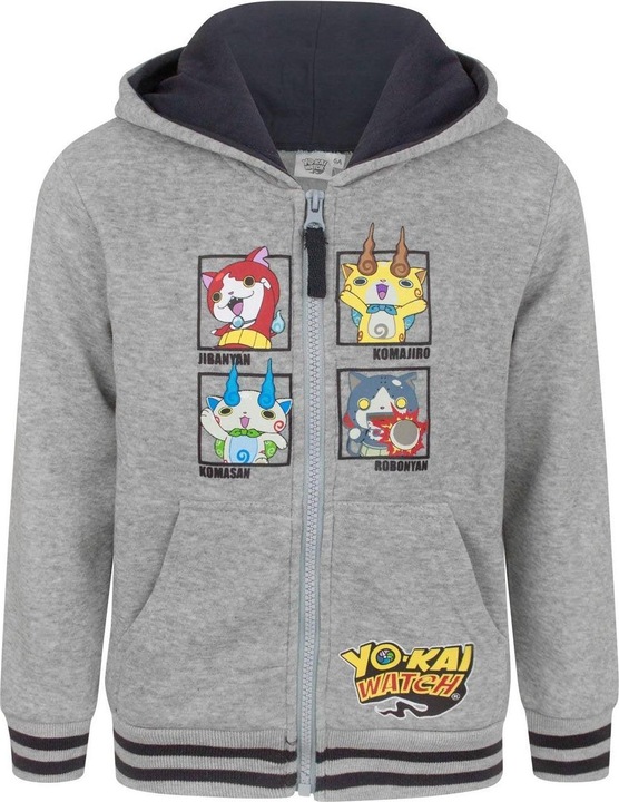 Actual product image Yo-kai Watch Boys Characters Full Zip Hoodie (98)