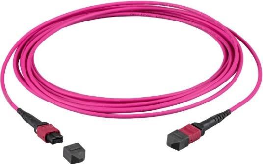 Produktbild EFB Elektronik MTP¬-F/MTP¬-F 72-Fasermatrix Patchkabel OM4 LSZH erika-violett, Code A, 5m (CAT7, 5 m)