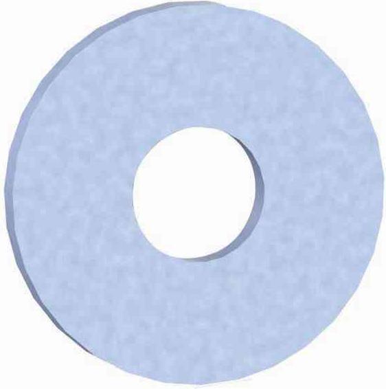 Actual product image Reisser Construction washers, DIN 440, form R, 17.5 x 56 x 5, steel, galvanised, blue passivated, packed a