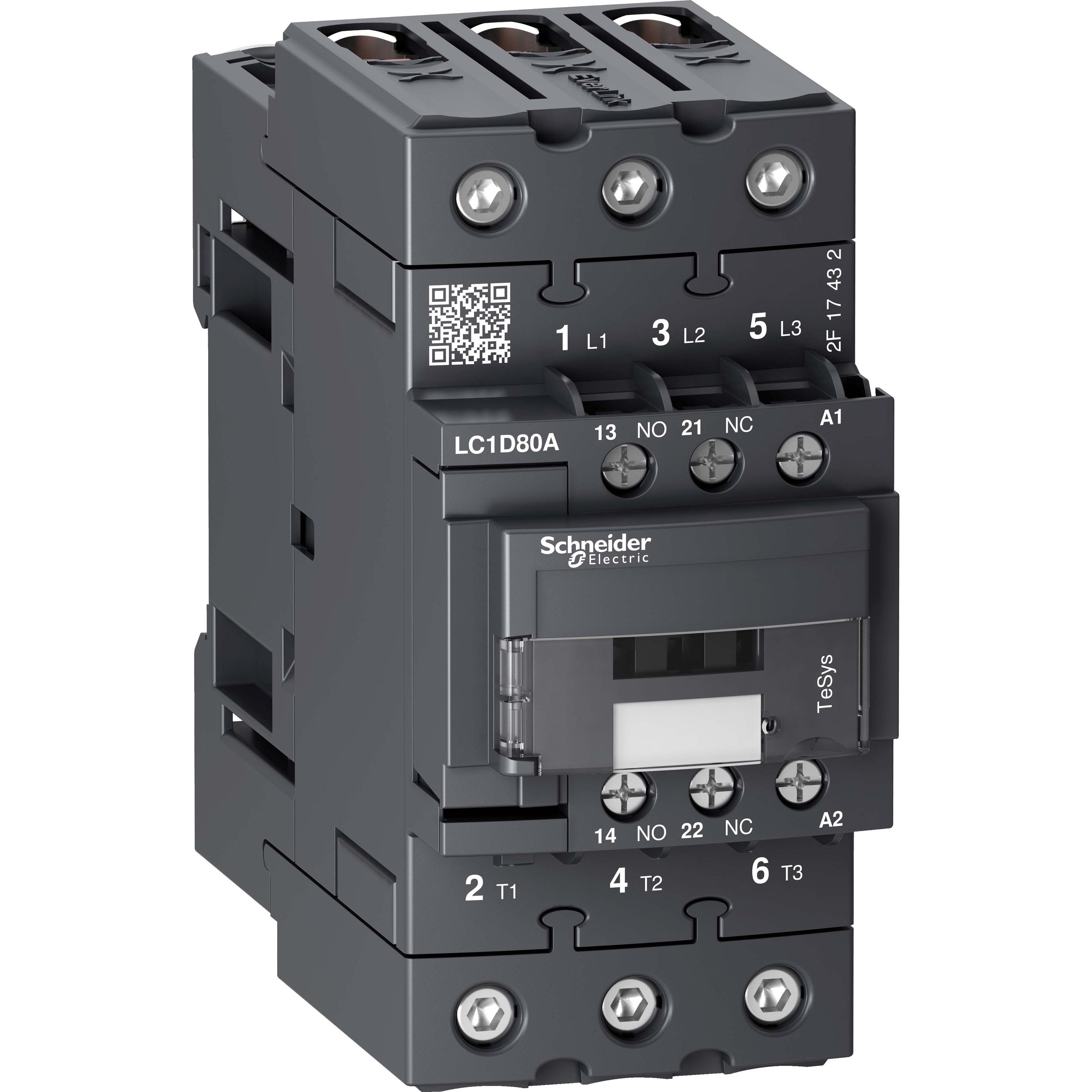 Schneider Electric LC1D80AV7 LC1D 3p +1S+1Ö 37 kW 80 A 400 V AC3 Spul Leistungsschütz, Relais