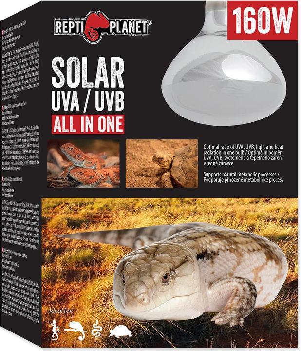Repti Planet Lampada per terrario a luce solare con UVA e UVB 160 W (UVB, UVA)